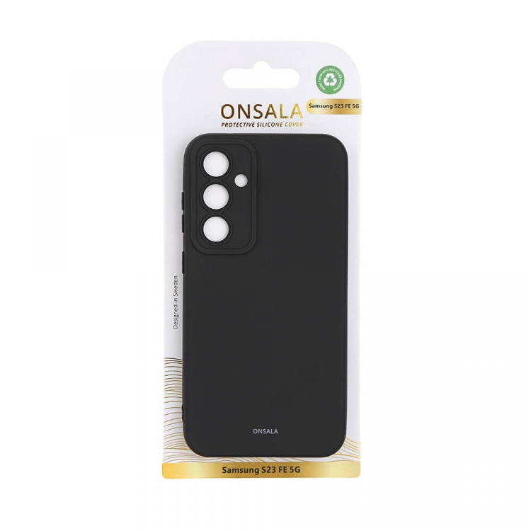 Onsala Backcover Sil Touch Samsung S23 FE 5G Sort Onsala Backcover Sil Touch Samsung S23 FE 5G Sort