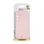 Onsala Backcover Sil Touch Samsung S23 FE 5G Chalk Pink Onsala Backcover Sil Touch Samsung S23 FE 5G Chalk Pink