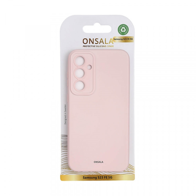 Onsala Backcover Sil Touch Samsung S23 FE 5G Chalk Pink Onsala Backcover Sil Touch Samsung S23 FE 5G Chalk Pink