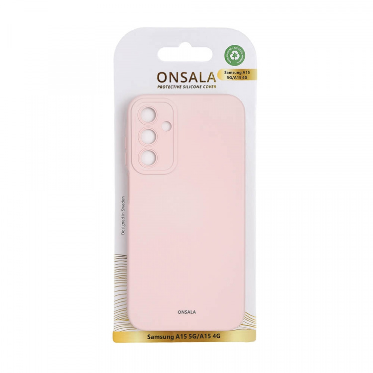 Onsala Cover Silikone Samsung A15 5G/A15 4G Lyserød Onsala Cover Silikone Samsung A15 5G/A15 4G Lyserød