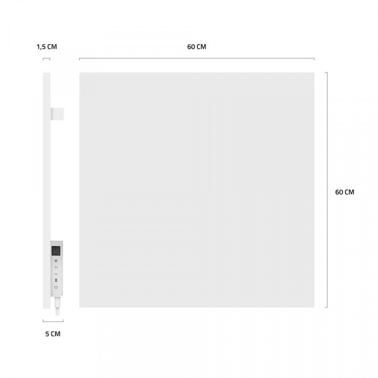 Hombli Smart Infrarød Varmelegeme Metal Panel 350w Hvid