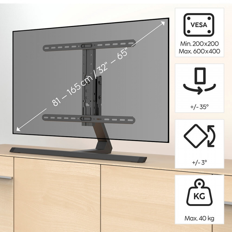 Hama TV-stander Bord op til 65 Hama TV-stander Bord op til 65