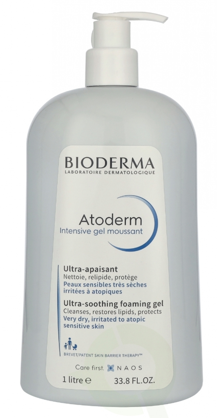 Bioderma Atoderm InteBioderma Atoderm Intensive Gel Moussant 1000 ml Very Dry, Irritated To Atopic Sensitive Skinnsive Gel Moussant 1000 ml