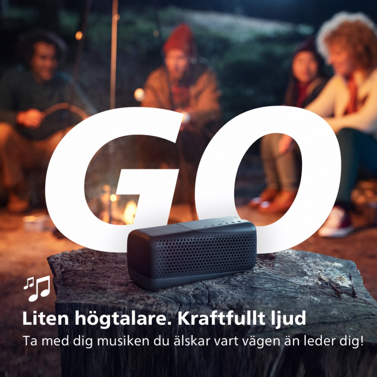 Philips GO Trådlös högtalare - TAS4807 Svart