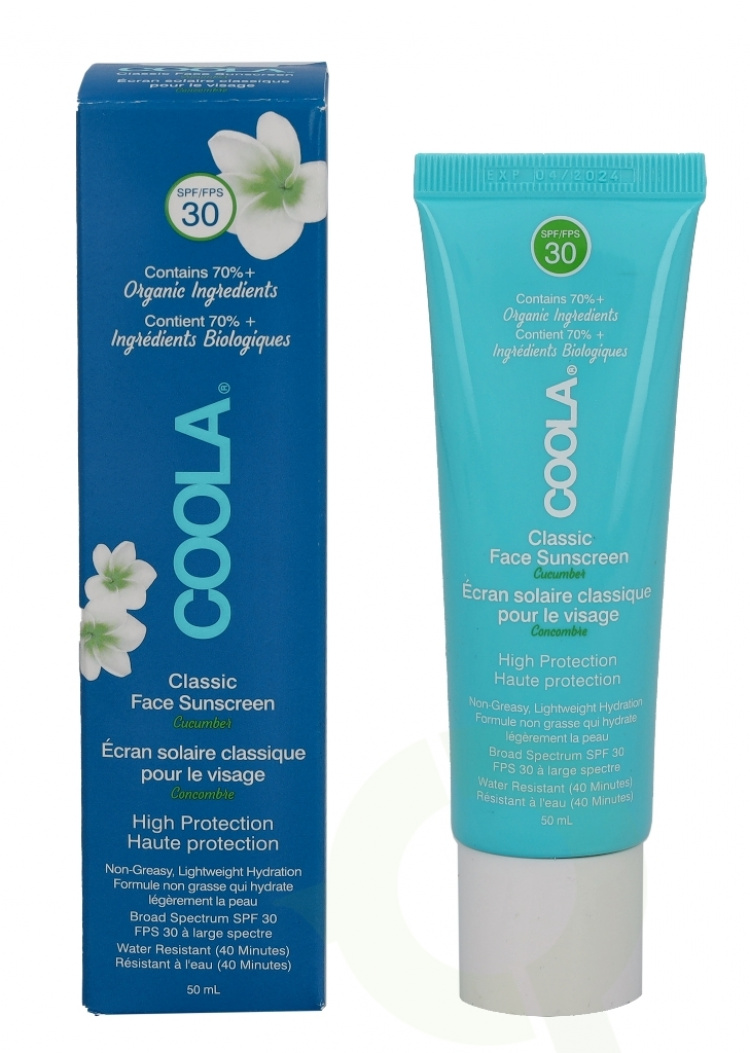 Coola Classic Face Sunscreen Moisturizer SPF30 50 ml