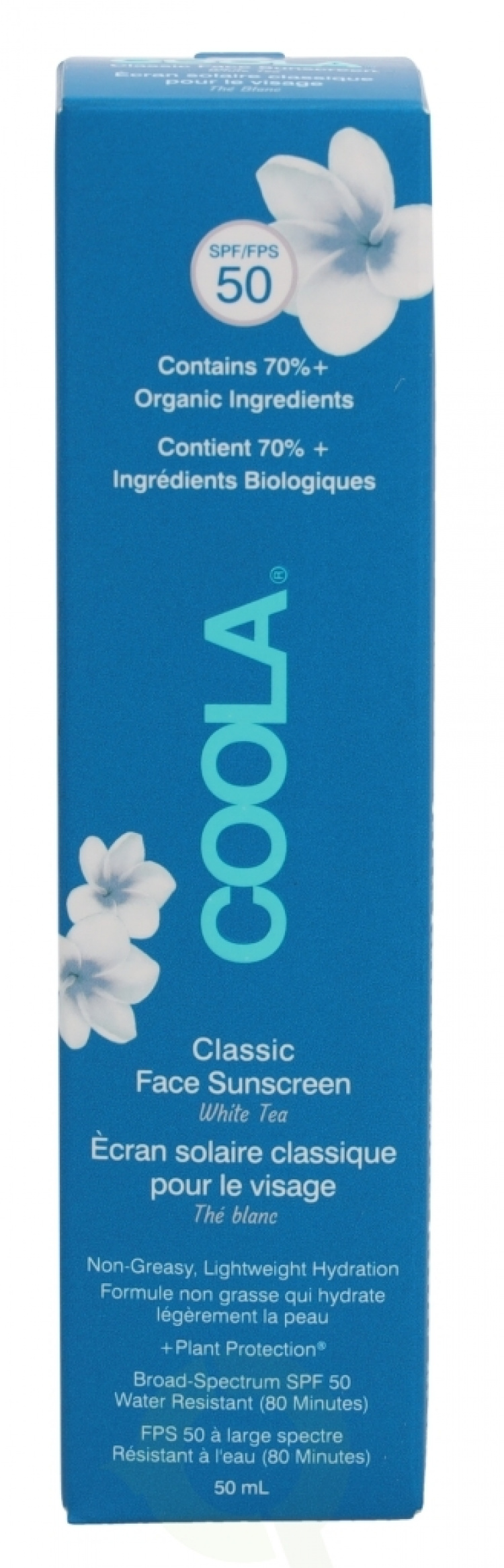 Coola Classic Sunscreen Face Moisturizer SPF50 50 ml White Tea