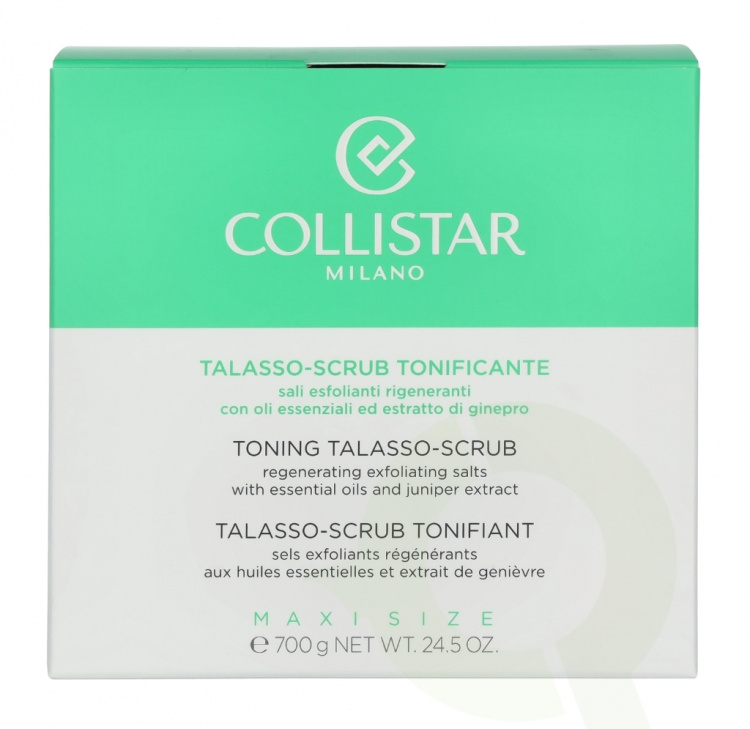 Collistar Toning Talasso Scrub 700 gr Regenerating Exfoliating Salts With Essential Oil sand Juniper Extract