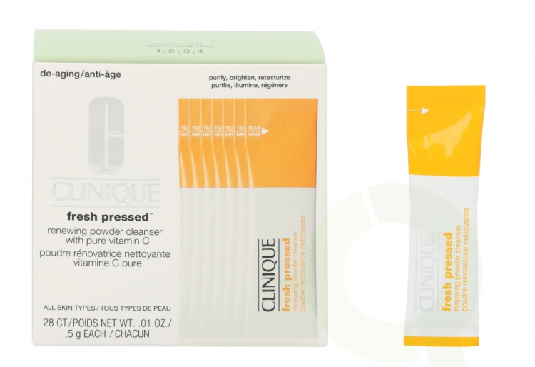 Clinique Fresh Pressed Renewing Powder Cleanser 14 gr 28X0,5Gr/All Skin Types