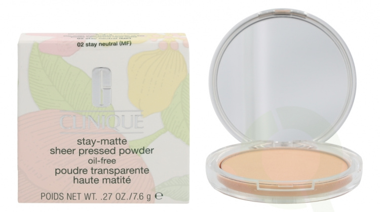 Clinique Stay-Matte Sheer Pressed Powder 7.6 gr #02 Stay Neutral/Oil-Free