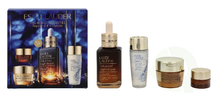 Estee Lauder E.Lauder Night Time Necessities Set 100 ml Advanced Night Repair 50ml/Micro Essence 30ml/Revitalizing Supreme+15ml/Advanced Night Repair Eye 5ml