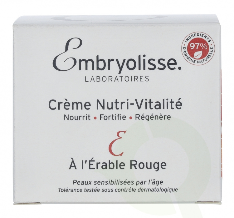 Embryolisse Nutri-Vitality Cream 50 ml Sensitive Skin Weakened
