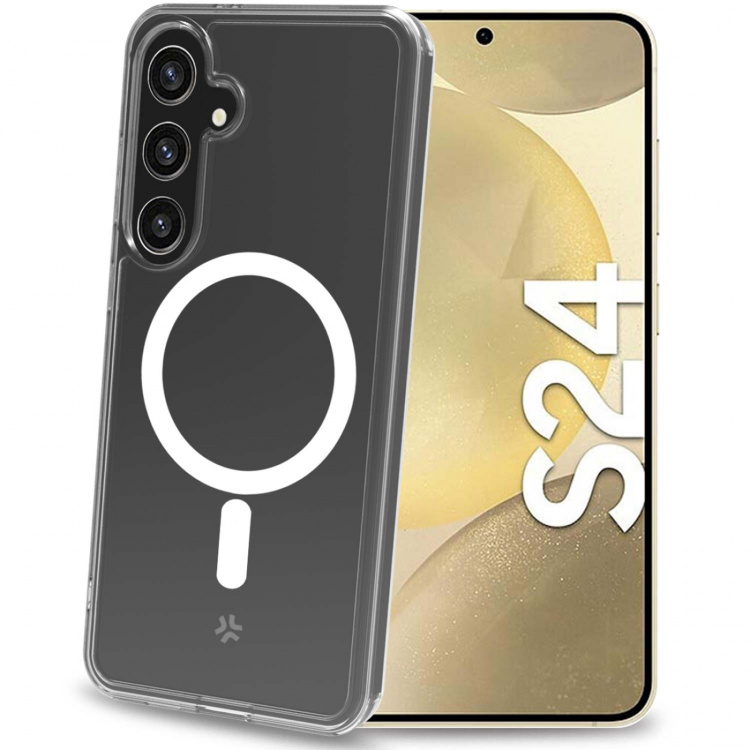 Celly Gelskinmag Magnetic TPU Cover Galaxy S24 5G Transparent