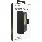 Celly Wally Wallet Case Galaxy S24 5G Svart