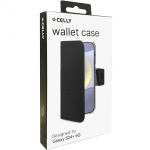 Celly Wally Wallet Case Galaxy S24+ 5G Svart