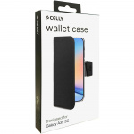 Celly Wally Wallet Case Galaxy A35 5G Svart