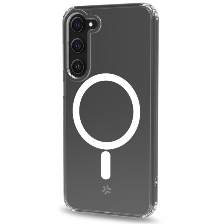 Celly Gelskinmag Magnetic TPU Cover Galaxy S23 5G / Enterprise Ed Transparent