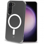 Celly Gelskinmag Magnetic TPU Cover Galaxy S23 5G / Enterprise Ed Transparent