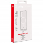 Celly Gelskinmag Magnetic TPU Cover Galaxy S23 5G / Enterprise Ed Transparent