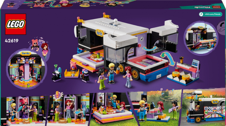 LEGO Friends 42619 - Pop Star Music Tour Bus