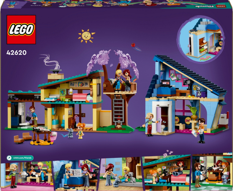 LEGO Friends 42620 - Olly and Paisley\'s Family Houses