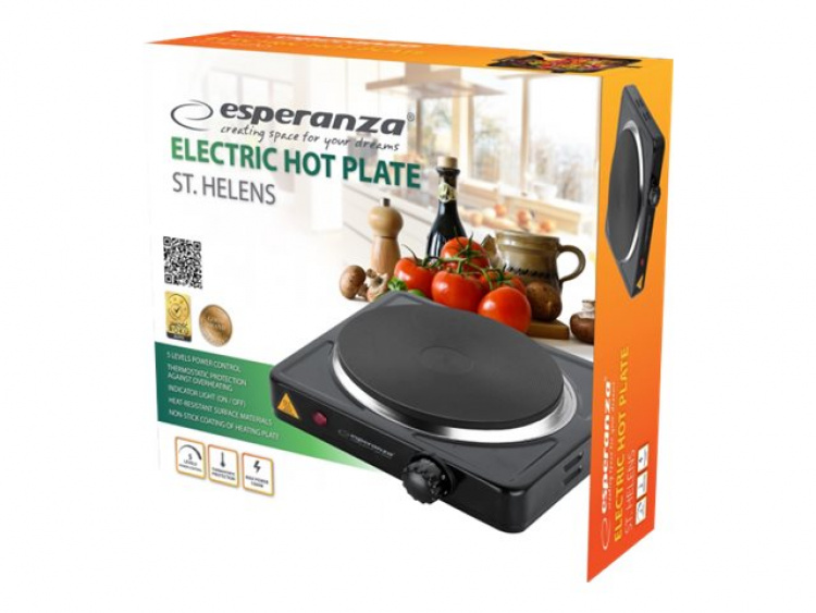 Esperanza El-varmeplade Sort