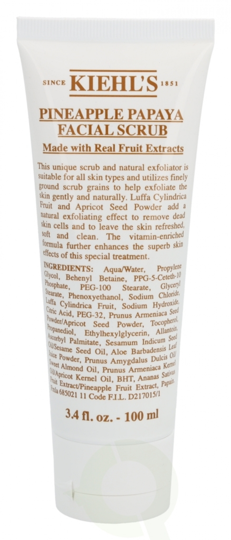 Kiehls Kiehl\'s Pineapple Papaya Facial Scrub 100 ml All Skin Types