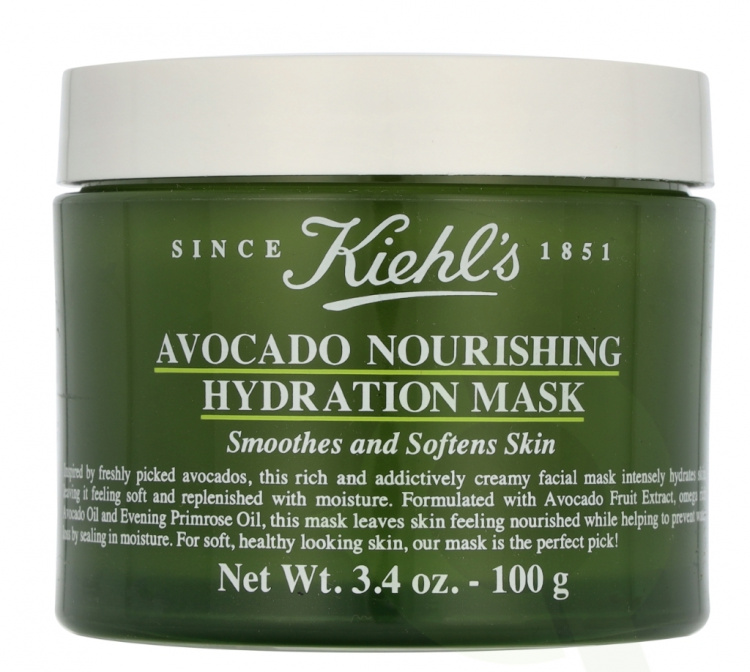 Kiehls Kiehl\'s Avocado Nourishing Hydration Mask 100 gr Smoothes And Softens Skin