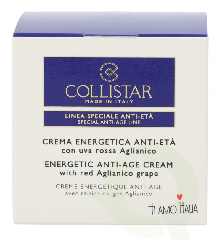 Collistar Energetic Anti-Age Cream 50 ml With Red Aglianico Grape