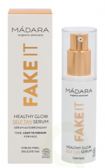 Madara Fake It Healthy Glow Self Tan Serum 30 ml Light To Medium, All Skin Types