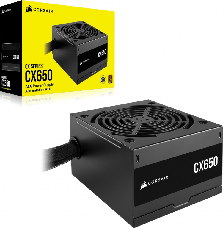 Corsair CX650 ATX strömförsörjning, 650 W. Corsair CX650 ATX strömförsörjning, 650 W.