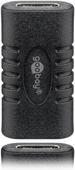 Goobay Adapter USB-C™ till USB-C™, svart USB-C™ uttag > USB-C™ uttag