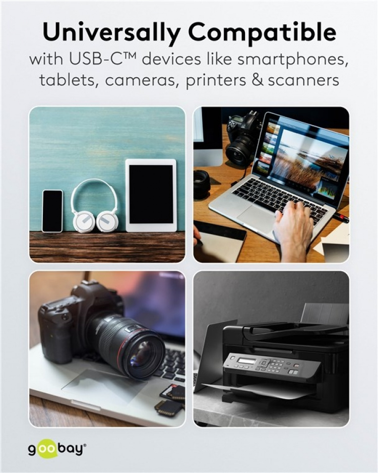 Goobay Adapter USB-C™ till USB-C™ 90°, svart USB-C™ uttag > USB-C™ plugg