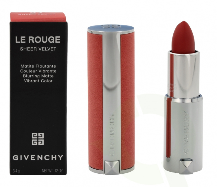 Givenchy Le Rouge Sheer Velvet Matte Refillable Lipstick 3.4 g #027 Rouge Infuse