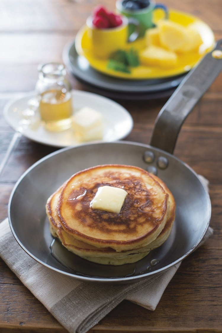 De Buyer Mineral B Element -stekpanna, kolstål, 24 cm