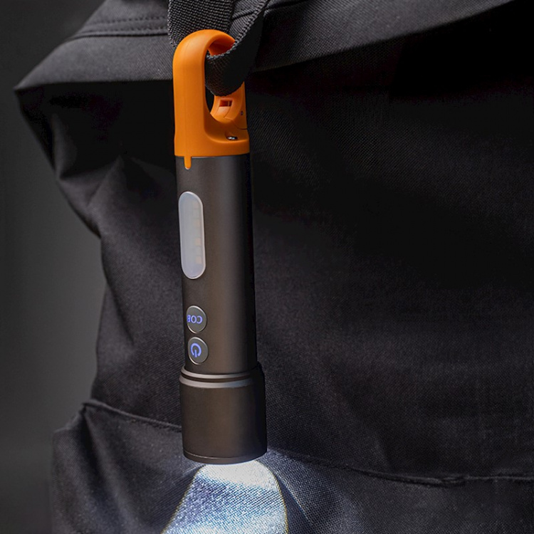 Forever Light TRAVELER - Genopladelig LED-lommelygte med flere lystilstande, 1200 mAh, USB-C