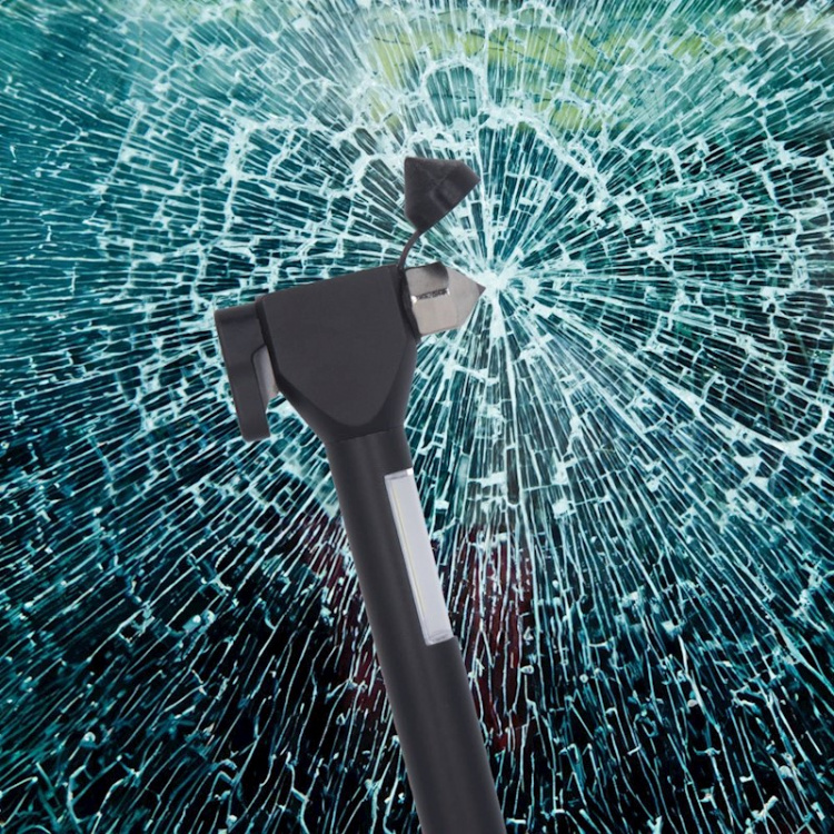 Forever Light EMERGENCY - Nødhammer med indbygget LED-lys, seleafskærer og magnet