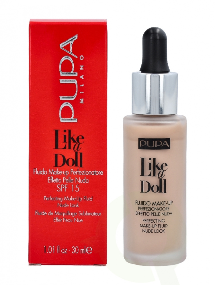 Pupa Milano Pupa Pupa Like A Doll Perfecting Make-Up Fluid SPF15 30 ml #010 Porcelain