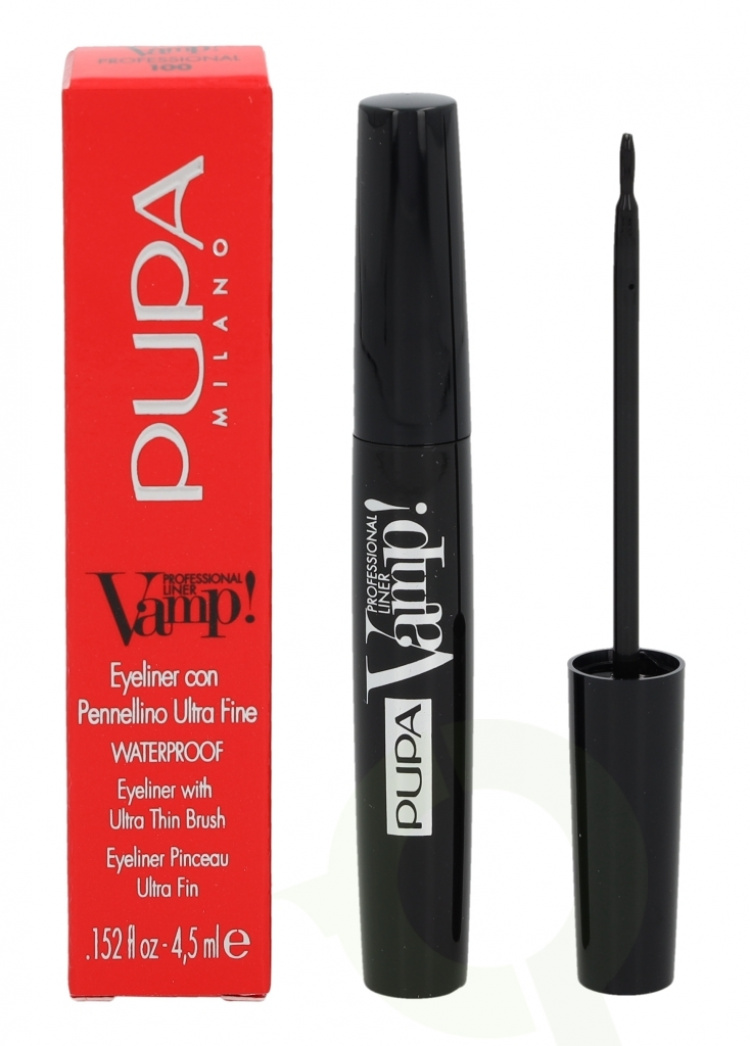 Pupa Milano Pupa Vamp! Professional Liner 4.5 ml #100 Extra Black + Waterproof