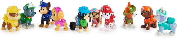 Paw Patrol figurpaket, 10 figurer