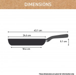 Tefal (RE)NEW+ - stekpanna, 24 cm, keramisk beläggning, grå
