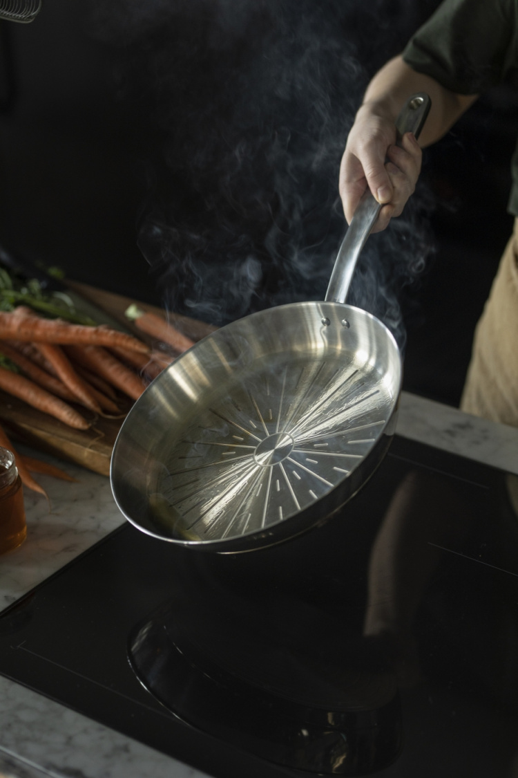 Fiskars All Steel Pure - stekpanna, rostfritt stål, 28 cm.