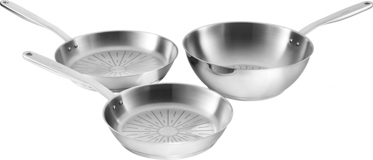 Fiskars All Steel Pure - stekpanna, rostfritt stål, 28 cm.