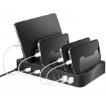 LogiLink Laddstation 10 portar 6st USB-C + 4st USB-A PD/QC3.0 120W