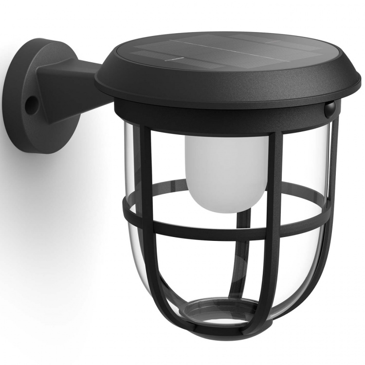 Philips Radii Vägglampa Solcell Ultra Efficient LED 250lm Svart