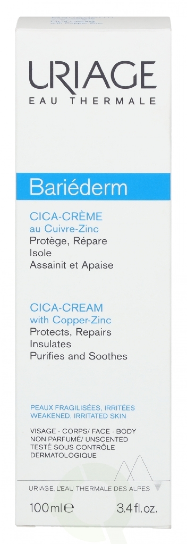 Uriage Bariederm Repairing Cica-Cream 100 ml With Copper-Zinc