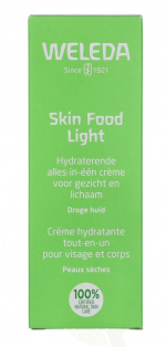 Weleda Skin Food Light Moisturizing Skin Care 75 ml For Dry Skin