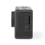 Nedis Action Cam | Dobbelt Skærm | 4K@30fps | 16 MPixel | Vandtæt op til: 30.0 m | 90 min | Wi-Fi | App tilgængelig til: Android™ / IOS | Montering inkluderet | Sort