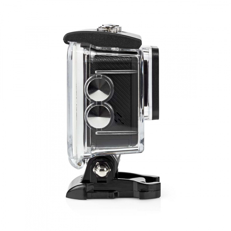 Nedis Action Cam | Dobbelt Skærm | 4K@30fps | 16 MPixel | Vandtæt op til: 30.0 m | 90 min | Wi-Fi | App tilgængelig til: Android™ / IOS | Montering inkluderet | Sort