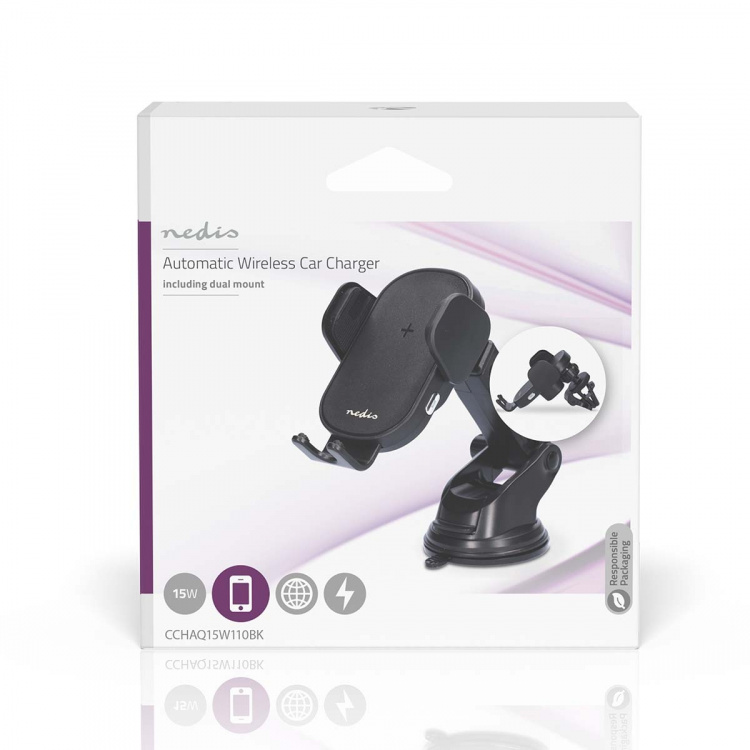 Nedis Trådløs billader | 7.5 / 10 / 15 W | 1.5 / 1.67 / 2 A | 1.00 m | FOD / Overbelastning / Overophedning Beskyttelse / Overspænding | USB Type-C™ | Inkluderet kabel Nedis Trådløs billader | 7.5 / 10 / 15 W | 1.5 / 1.67 / 2 A | 1.00 m | FOD / Overbelastning / Overophedning Beskyttelse / Overspænding | USB Type-C™ | Inkluderet kabel