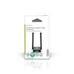 Nedis Netværk dongle | Wi-Fi | AC1200 | 2.4/5 GHz (Dual Band) | USB3.0 | Wi-Fi-hastighed total: 1200 Mbps | Windows 10 / Windows 11 / Windows 8